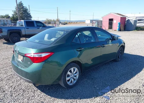 2015 Toyota Corolla Le из США, поврежденный, VIN 2T1BURHE4FC258957